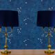 Paire de lampes bouillotes a décors de dauphins