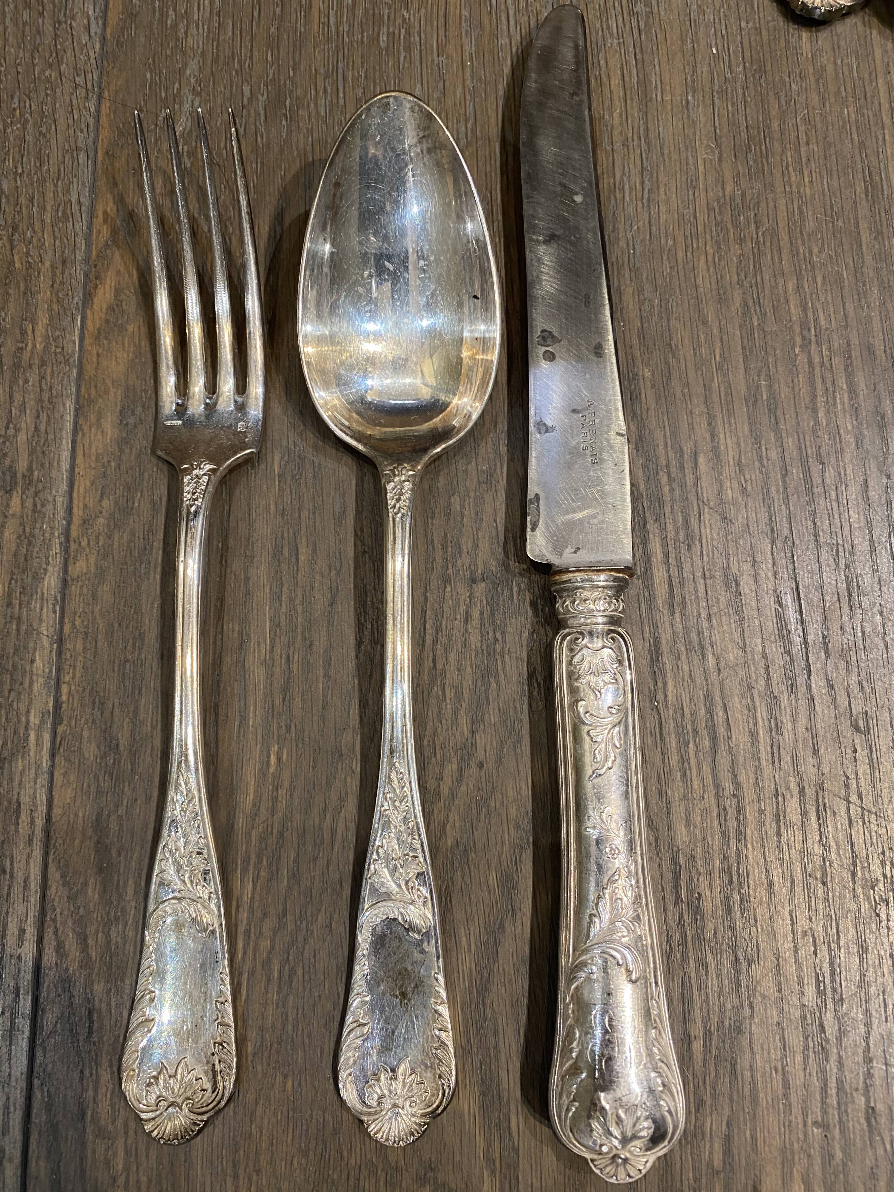 Cutlery housewife 39 pieces Armand Fresnais Paris