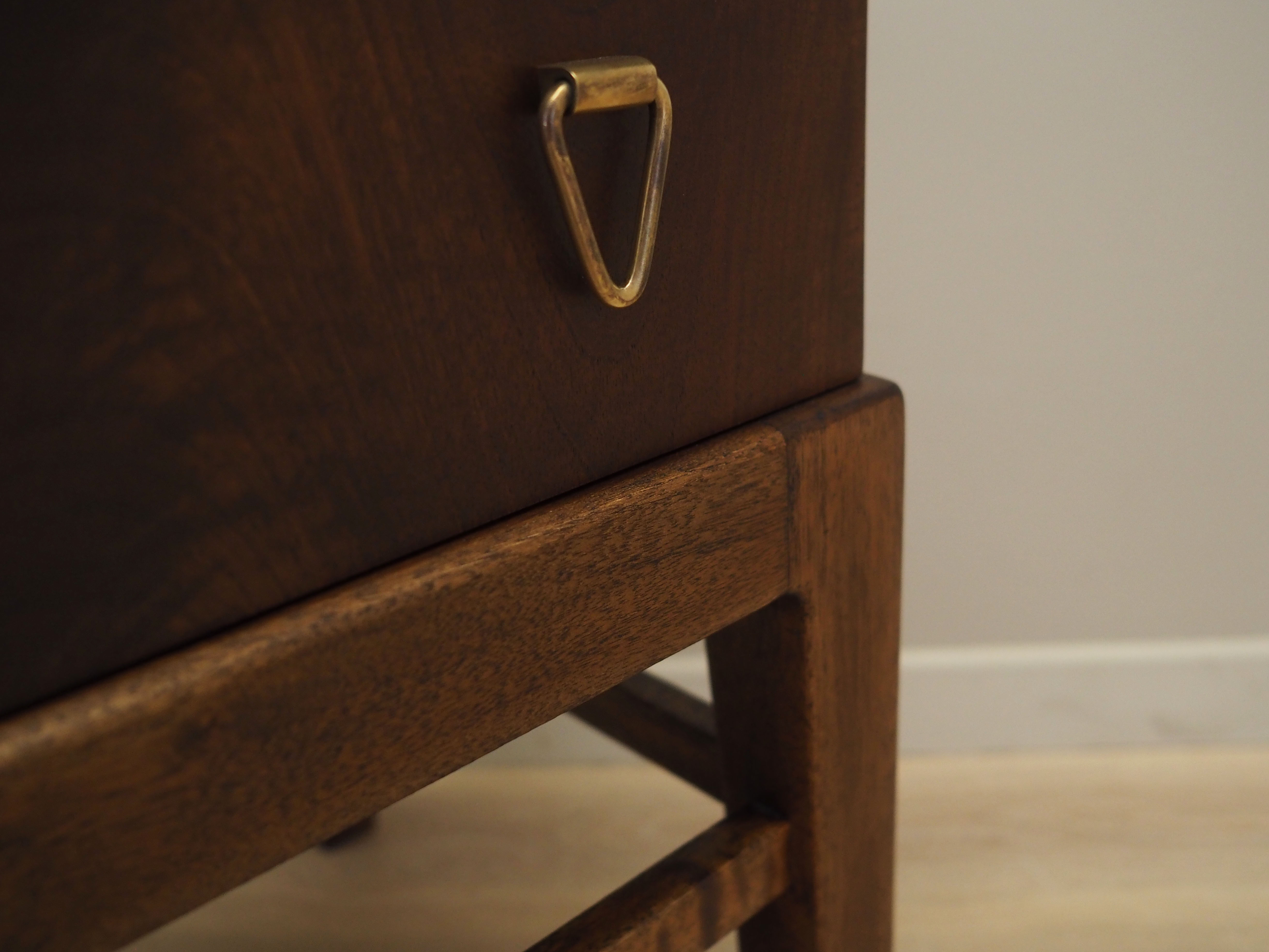 Walnut console, Danish design, 1960s, production Denmark