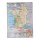 Ancienne carte MDI historique : La guerre de 100 ans.