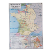 Old historical MDI map: The 100 Years War.