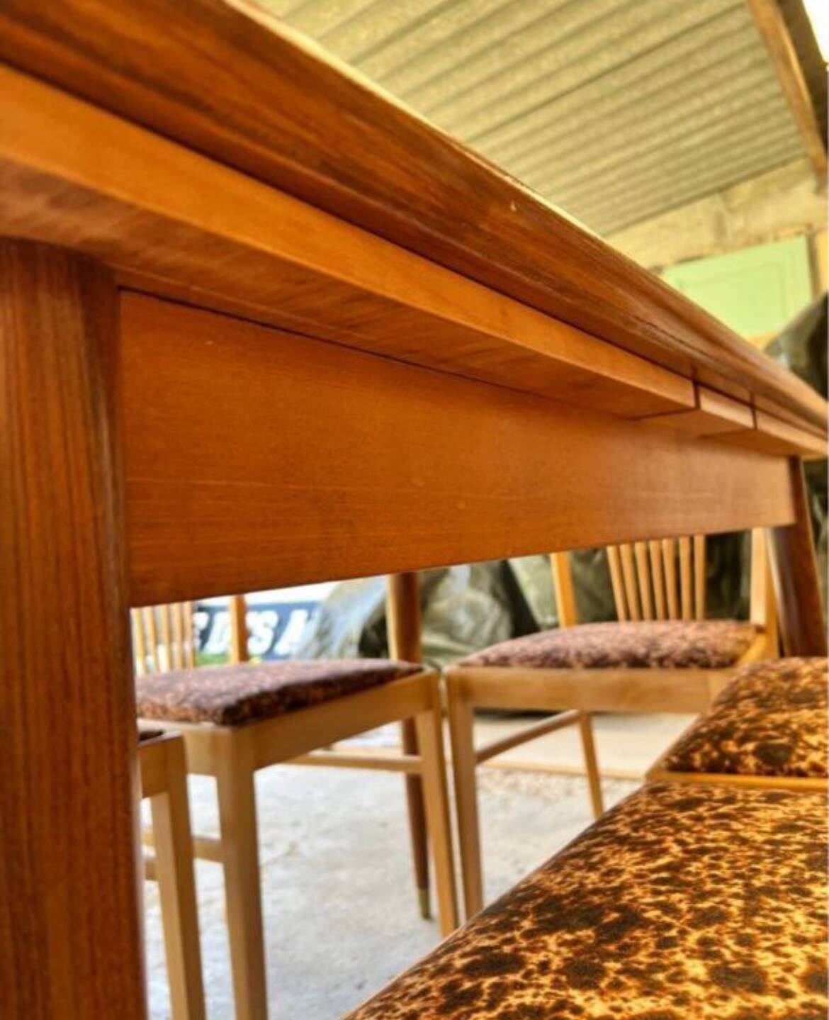 Vintage Scandinavian wooden table