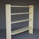 A Dutch wooden 1940s shelving unit in Modernist style