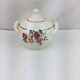 Old sugar bowl with floral decoration Made in France Sarreguemines