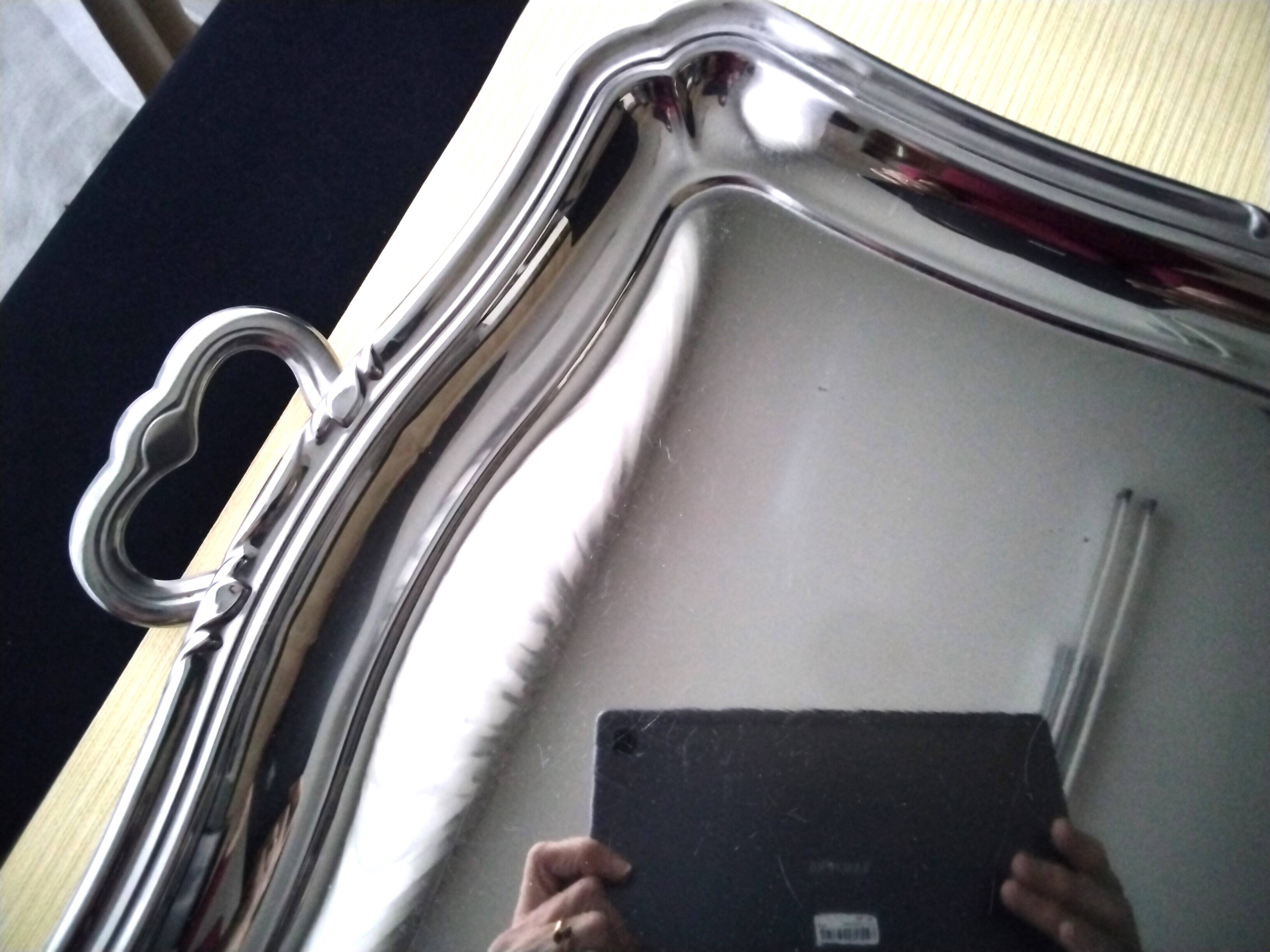 Stainless steel serving tray