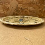 Ancienne Assiette MOUSTIERS Salins Céramique Décor Ancien Vintage #B196