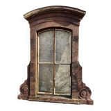 19th century Directoire style cast iron window - Sitting dog