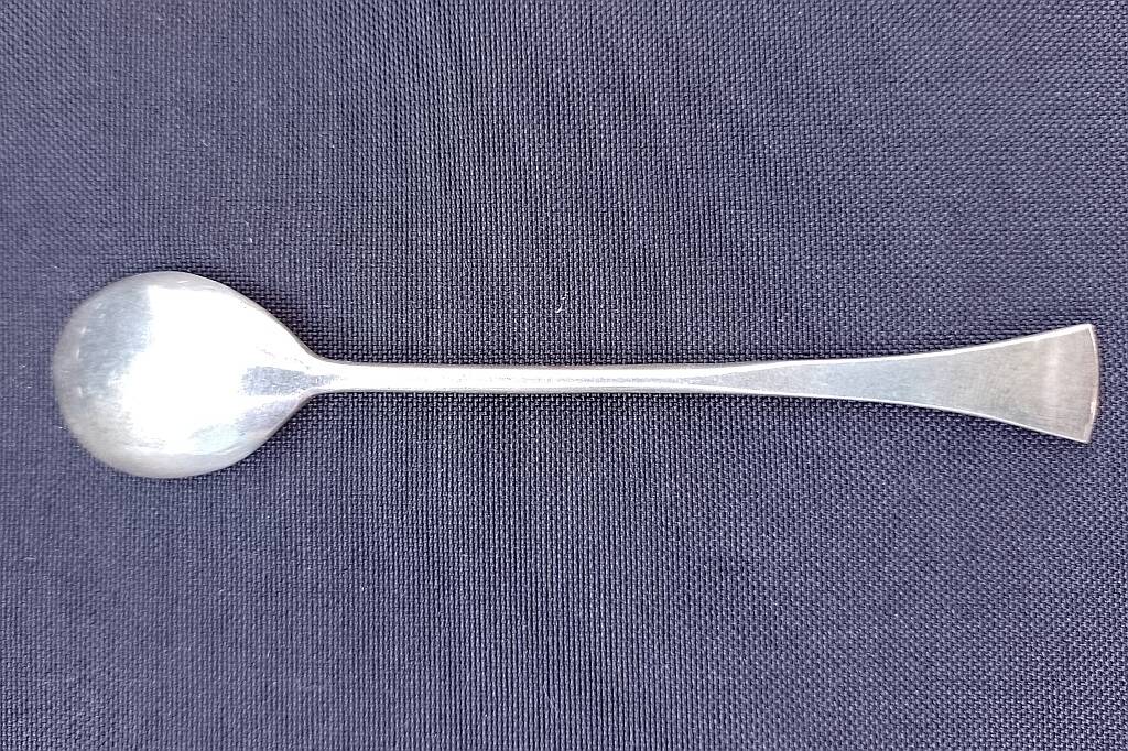 Art Deco 800 Silver Teaspoon Demitasse Marked Set of 6
