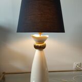 White and gold Kostka lamp
