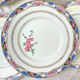 Set of 6 porcelain plates and 6 small mismatched vintage plates ~ Dinner service for 6 people ~