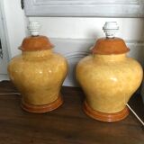 Pair of lamp bases François Chatain circa 1980