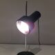 Adjustable lamp in black lacquered metal and chrome France 70s