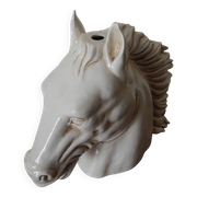 Ceramic horse head lamp base vintage horse lamp base design 70s