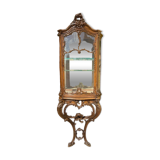 Louis XV Style Walnut Display Cabinet
