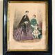 Ancienne, gravure de mode encadrée