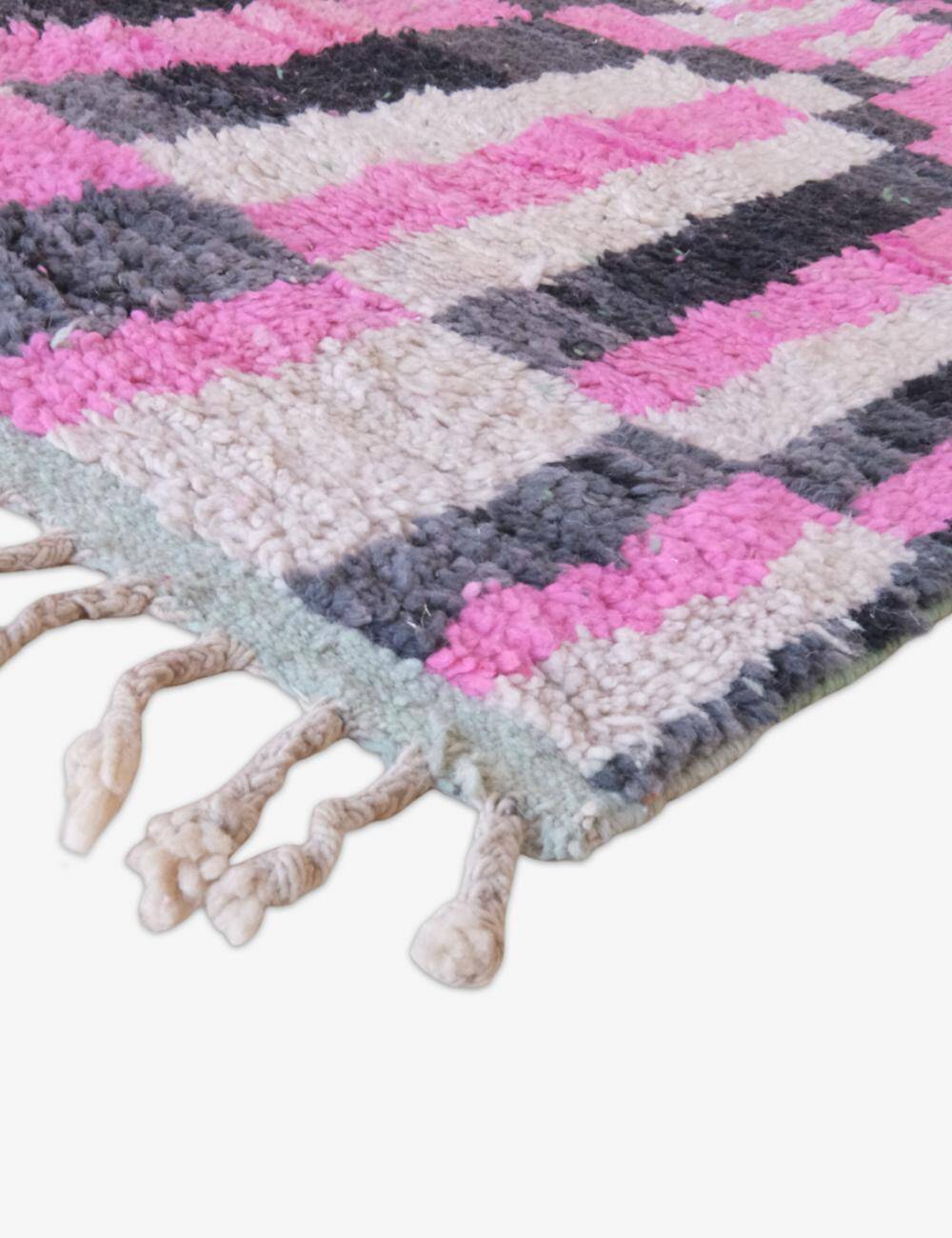 Pink Runner Rug - 354 x 83 cm