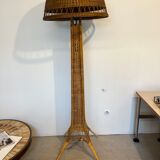 Rattan floor lamp