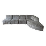 1970's designer sofa completely redone with designer fabrics