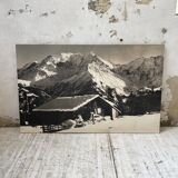 Photo on wood chalet 60s