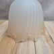 Vintage tulip lampshade in frosted glass.