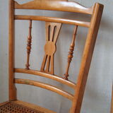 Old carved chairs in turned wood