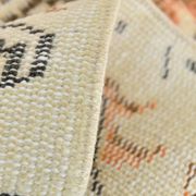 4x7 Peach & Beige Oriental Turkish Vintage Rug, 134x220Cm