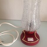Vintage bedside lamp, tulip glass, 60s-70s