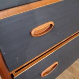 Vintage scandinavian teak chest of drawers