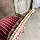 Pair of Louis XVI style bergère armchairs