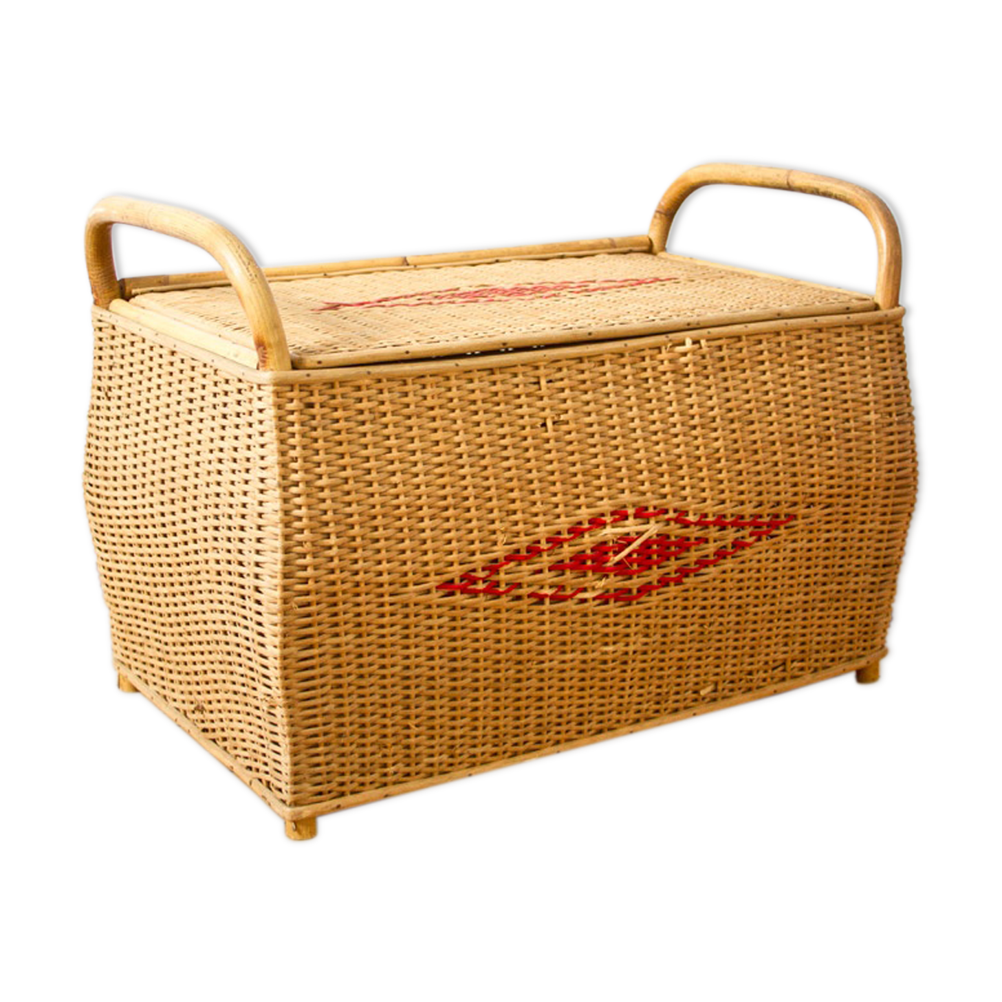 Rattan toy box