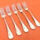 5 table forks Orfèvre Christofle Collection Fidelio baguette