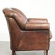 Vintage sheepskin armchair with a unique design and timeless appearance
