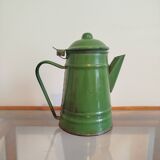 Enameled sheet metal teapot
