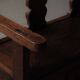 Carved solid wood bench-chest, 18th century