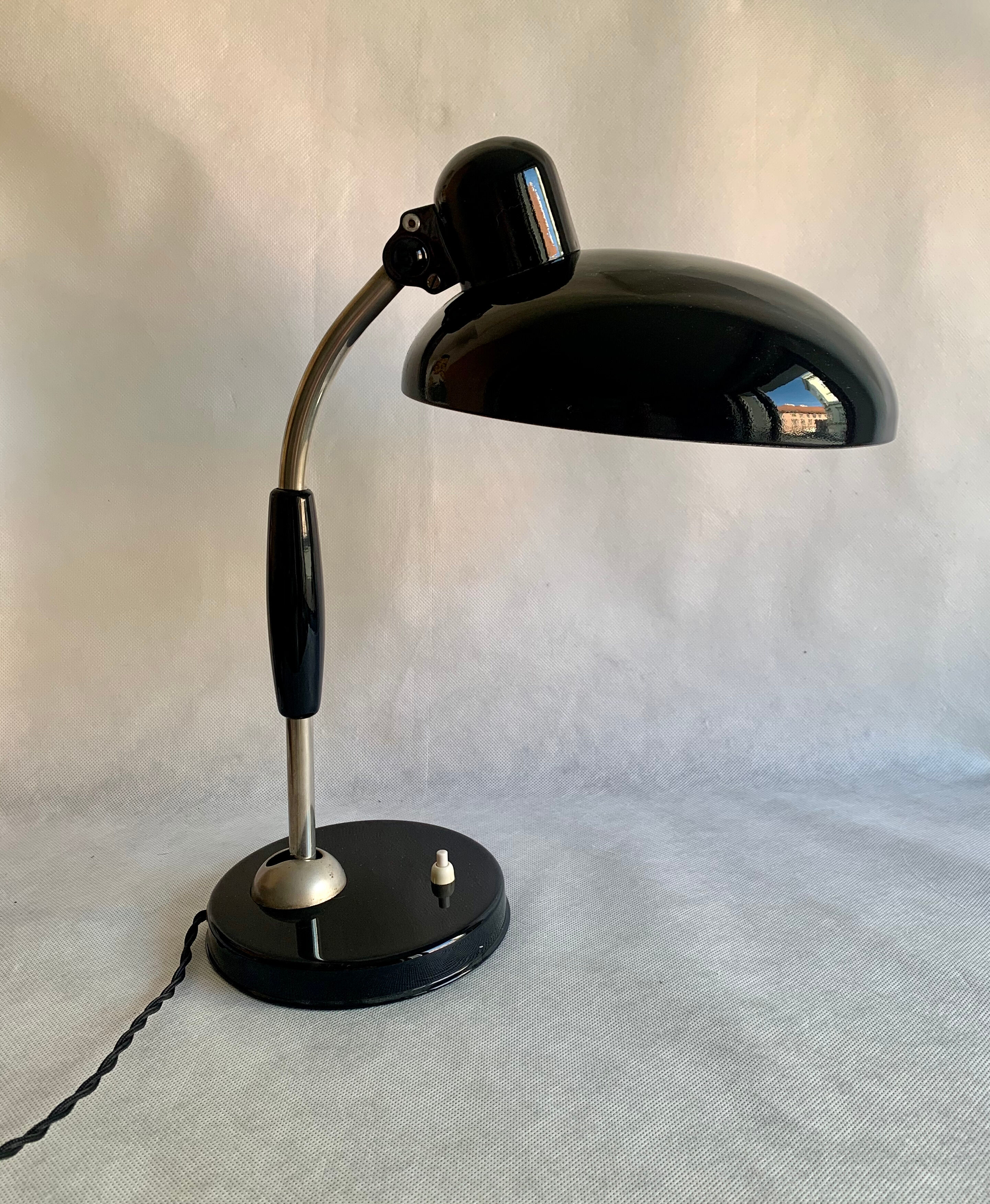 Bauhaus table lamp by Christian Dell for Koranda, 1940s