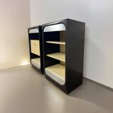 Set of 2 vintage 1970s mini cabinets / occasional furniture