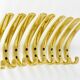 9 vintage brass wall hooks by Herta Baller, Vienna, Austria, 1950s.