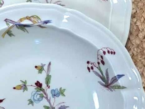 4 deep plates Bernardaud model Chantilly