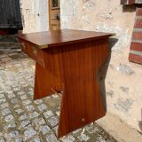 Bureau en bois (style bateau) finitions en metal