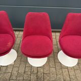 6 original vintage Knoll Tulip chairs by Eero Saarinen
