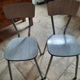 Formica table, 4 chairs and 1 stool
