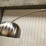 arc floor lamp of the 80s chrome