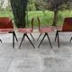 Set of 4 Galvanitas Thur-Op Seat Model S22 chairs from the 60s