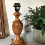 Vintage olive wood lamp