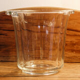 Transparent glass champagne bucket