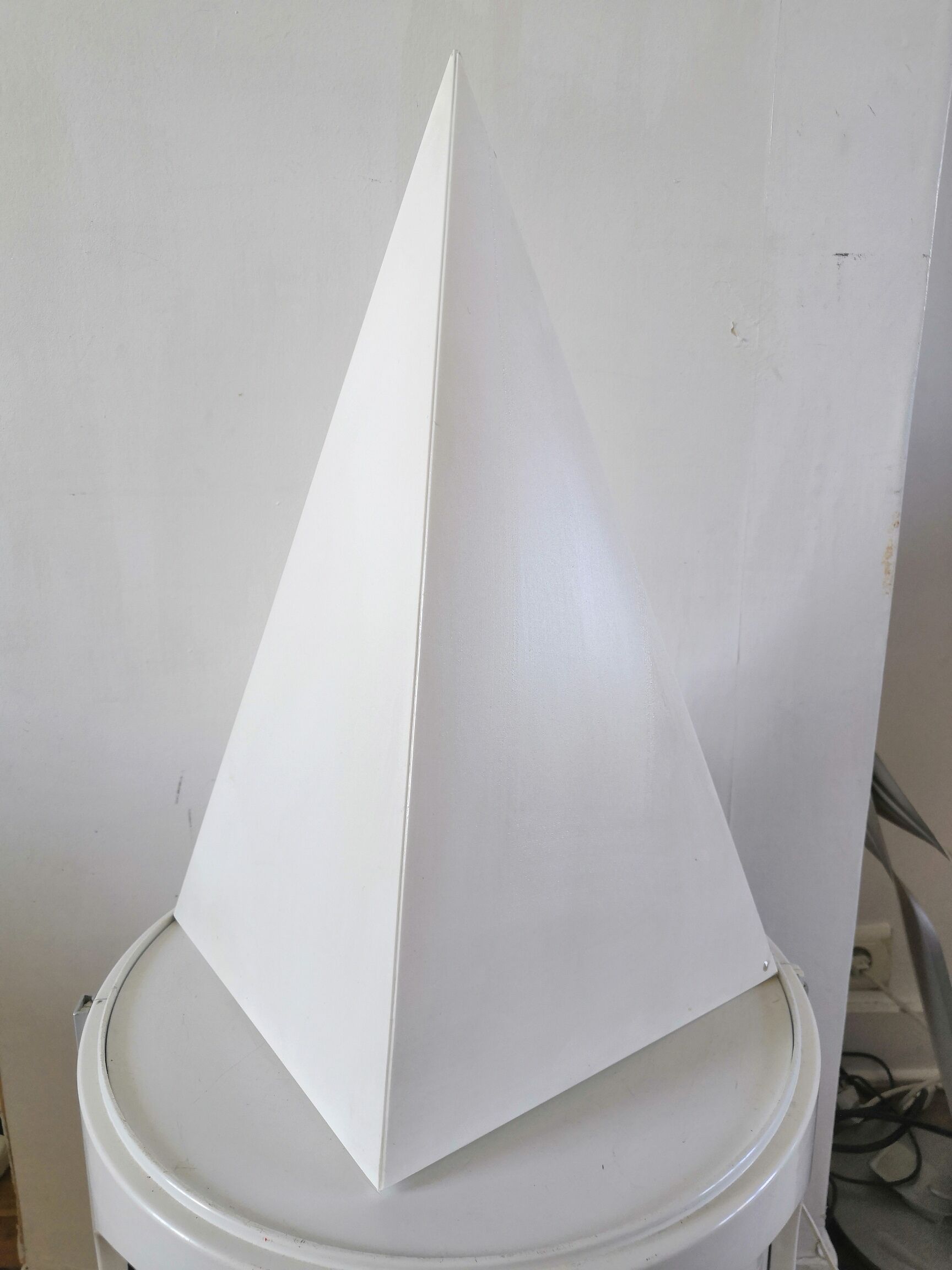 Pyramid lamp signed Woja Holland from the 70s