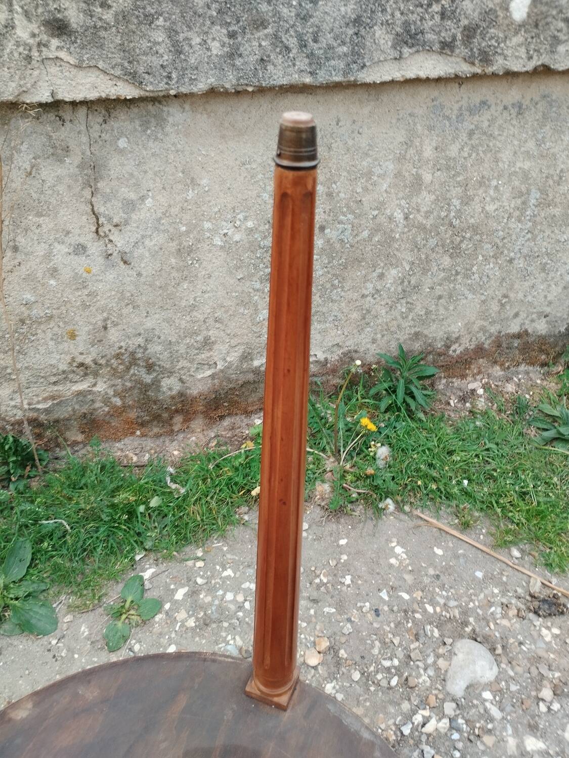 Antique bouillotte table with marble top, Louis XVI style