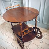 Desserte apéro-table vintage et repliable