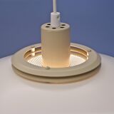Lot de 2 suspensions danoise en blanc et beige par jeka, des années 1970