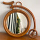Vintage rattan mirror bike